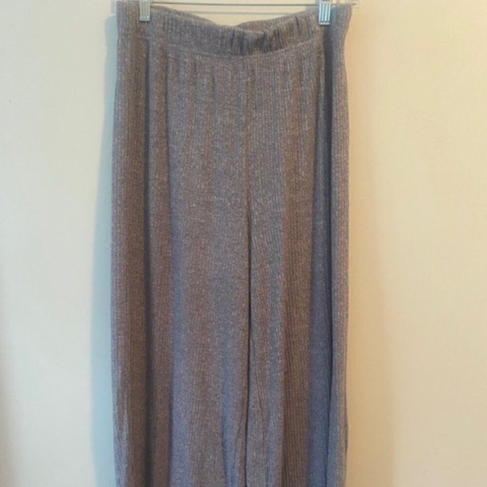 SO Gray Knit Wide-leg pants, size XL